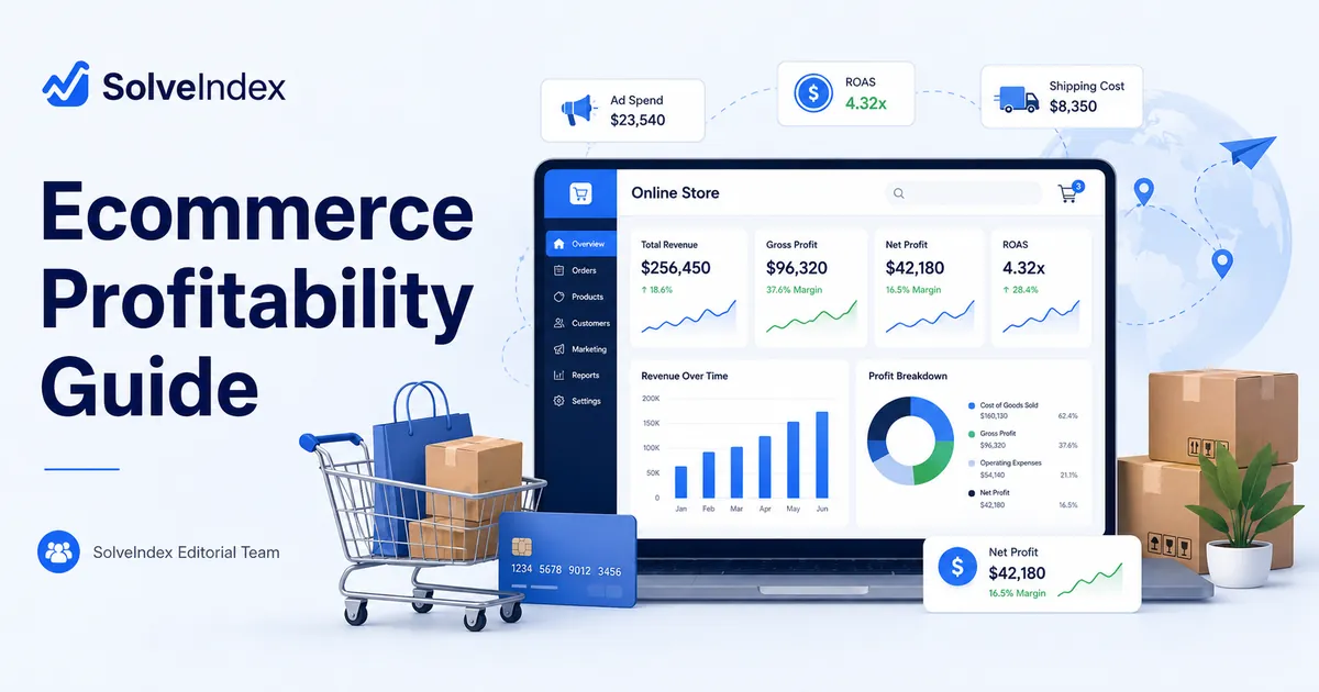 Ecommerce Profitability: Gross Margin, Net Profit, ROI and ROAS Guide - visual guide