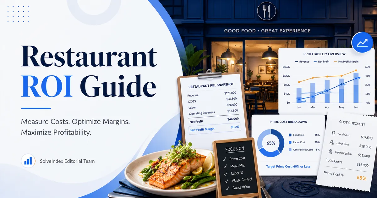 How to Calculate Restaurant ROI, Profit Margin and Payback - visual guide