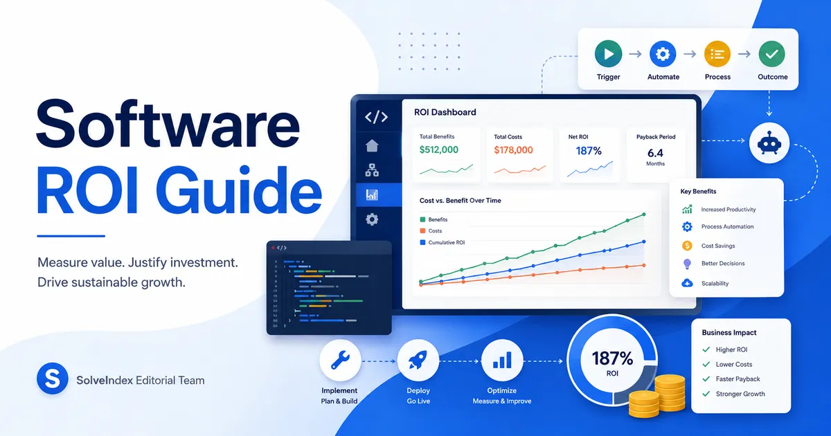 How to Calculate Software ROI: Formula, TCO and Payback - visual guide